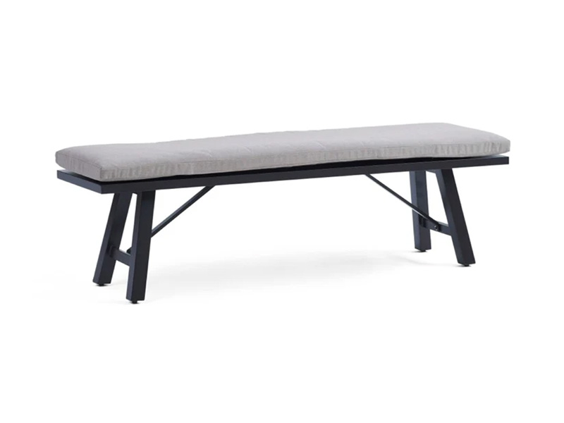 Patiocrest utomhusbänk i aluminium med dyna