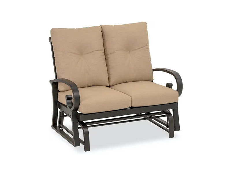 Solstice Aluminium Patio Cushion Loveseat Glider
