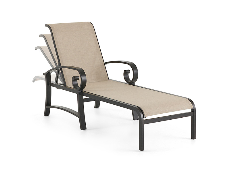Solstice Aluminium med uteplats Sling Chaise Lounge