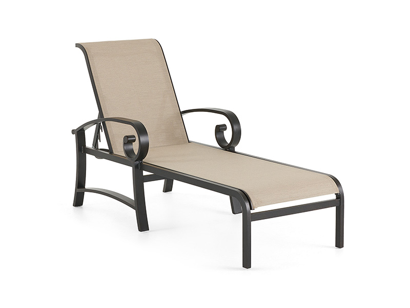 Solstice Aluminium med uteplats Sling Chaise Lounge