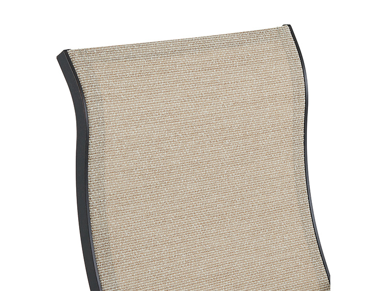 Lodge åldrad brons aluminium med sling matstol