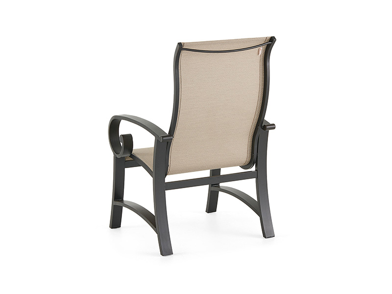 Solstice Aged Brons Aluminium med Sling Matstol